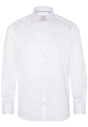 Eterna langarm hemd modern fit gentle shirt twill weiss unifarben