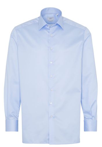 Eterna langarm hemd comfort fit gentle shirt twill hellblau unifarben