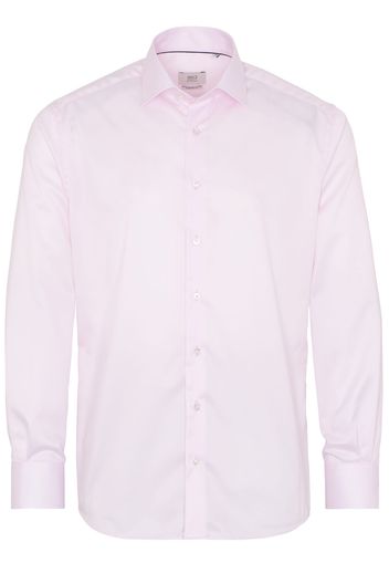 Eterna langarm hemd modern fit gentle shirt twill rosa unifarben