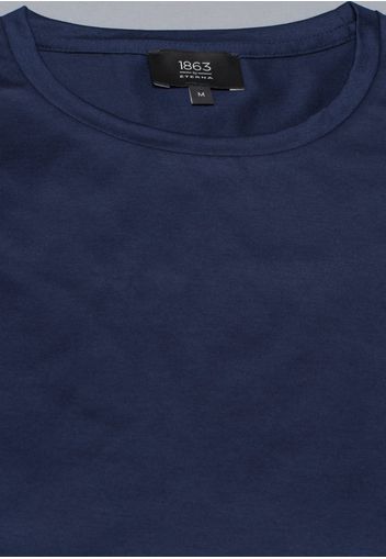 Eterna t-shirt soft tailoring dunkelblau unifarben
