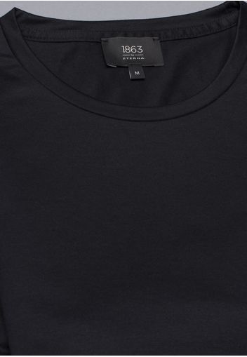 Eterna t-shirt soft tailoring schwarz unifarben