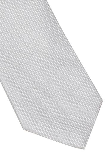 Eterna krawatte silbergrau strukturiert