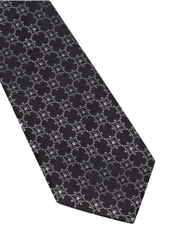 Eterna krawatte schwarz/grau gemustert
