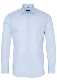 Eterna langarm hemd slim fit popeline hellblau unifarben