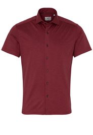 Eterna kurzarm hemd slim fit soft tailoring jersey rot unifarben