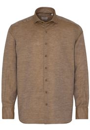 Eterna langarm hemd comfort fit soft tailoring twill sand unifarben