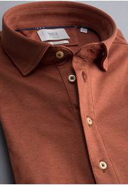 Eterna poloshirt modern fit soft tailoring jersey orange unifarben