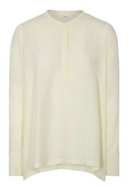 Langarm bluse 1863 by eterna - premium krepp oder crêpegewebe vanillegelb unifarben