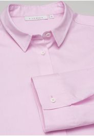 Eterna dreiviertelarm bluse modern classic oxford pink unifarben