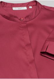 Eterna kurzarm bluse modern classic performance shirt twill pink unifarben