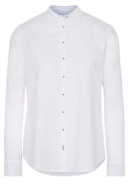 Eterna langarm bluse modern classic upcycling shirt oxford weiss unifarben