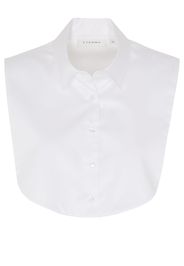 Eterna ohne arm bluse/einsteckkragen modern classic satingewebe weiss unifarben