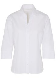 Eterna dreiviertelarm bluse modern classic jaquard weiss strukturiert