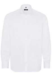 Eterna langarm hemd comfort fit cover shirt twill weiss unifarben