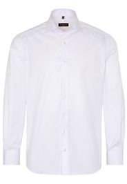 Eterna langarm hemd modern fit cover shirt twill weiss unifarben