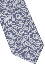 Eterna krawatte dunkelblau gemustert