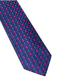 Eterna krawatte marine/pink gemustert