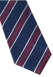Eterna krawatte rot/blau gestreift