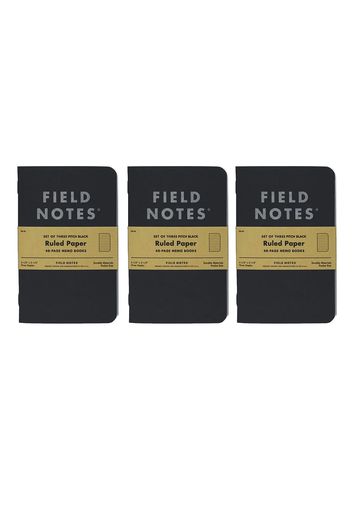 Pitch Black Ruled Memo Book 3-Pack