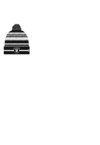 Las Vegas Raiders NFL Cold Weather Black Sport Knit Beanie