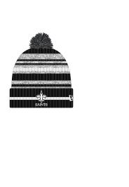 New Orleans Saints NFL Cold Weather Black Sport Knit Beanie