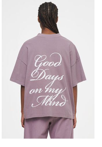 Ahead of Time Female Boras Heavy Oversized Tee Washed Future Violet