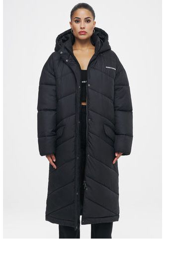 Ahead of Time Female Loha Oversized Puffer Coat Black