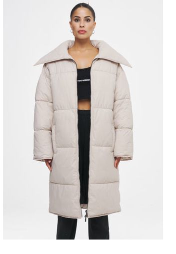 Ahead of Time Female Simla Oversized Puffer Coat Cream