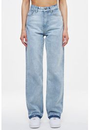 Ahead of Time Female Skola Wide Jeans Washed Light Blue