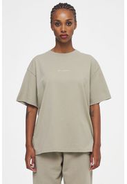 Ahead of Time Female Beverly Logo Oversized Tee Washed Almond