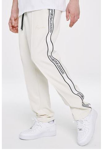 Atlantic Trace Men Wide Trackpants Whisper White