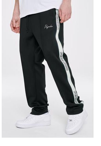 Atlantic Trace Men Wide Trackpants Black Mint