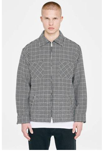 Atlantic Trace Men Bale Heavy Flannel Zip Shirt Marrakech