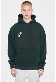 Atlantic Trace Men Lares Oversized Hoodie Washed Black