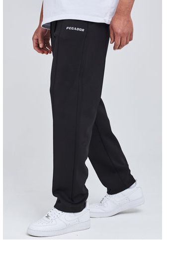 Modern Reality Men Logo Wide Track Pants Black