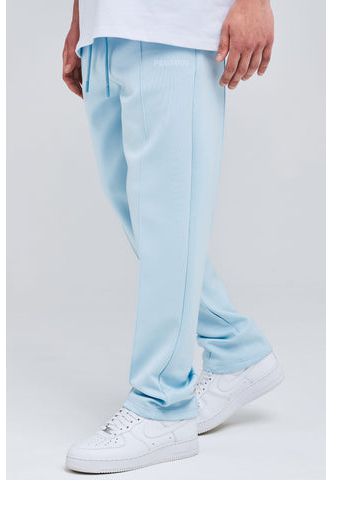 Modern Reality Men Logo Wide Track Pants Aqua