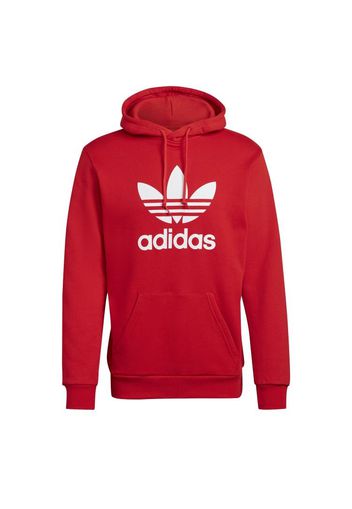 adidas Trefoil Hoodie - Gr. XS Red / White