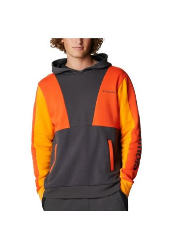 Columbia Lodge Colorblock Hoodie" - Gr. S Red Quartz / Flame Orange / Shark"