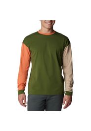 Columbia Deschutes Valley™ Longsleeve" - Gr. M Pesto / Desert Orange / Acient Fossil"