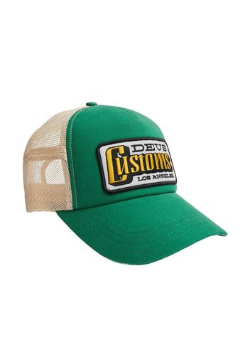 Deus Stripes Trucker Cap" Trek Green"