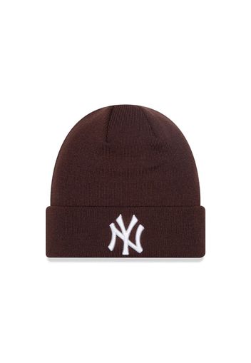 New Era NY Yankees Cuff Beanie" Dark Brown"