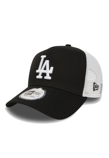 New Era LA Dodgers Clean Trucker Cap" Black / White"