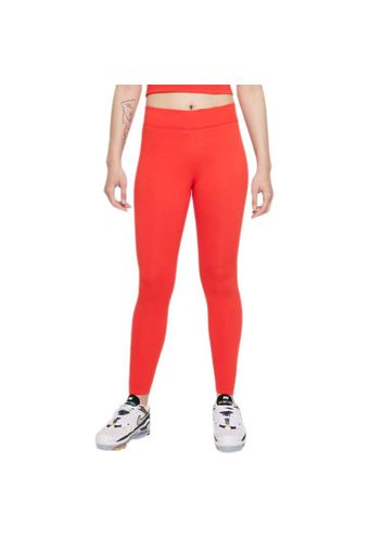 Nike Wmns 7/8 Mid-Rise Leggings" - Gr. XS Chile Red / White"