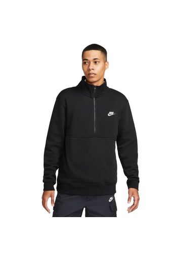 Nike Sportswear Brushed-Back 1/2-Zip Sweat" - Gr. S Black / White"