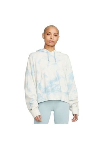 Nike Wmns Sportswear Washed Jersey Hoodie" - Gr. XS Worn Blue / White"