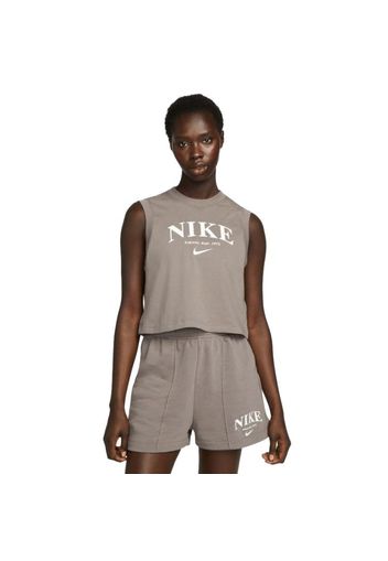 Nike Wmns Tank Top" - Gr. XS Cave Stone / White"