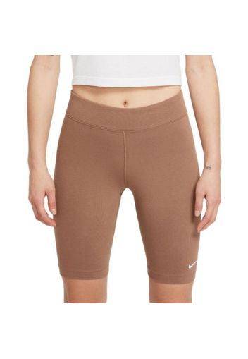 Nike Wmns Bike Shorts" - Gr. XS Archaeo Brown / White"