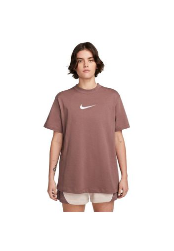 Nike Wmns Sportswear Tee" - Gr. XS Plum Eclipse / White"