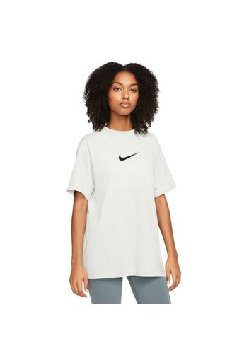 Nike Wmns Sportswear Tee" - Gr. S Light Silver / Black"