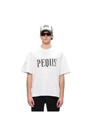 Pequs Logo Tee" - Gr. M White"